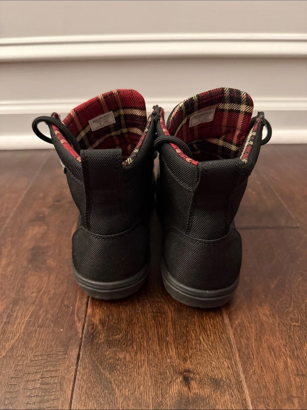 Lems Boulder Boot Black Canvas Men 8 / women 9.5